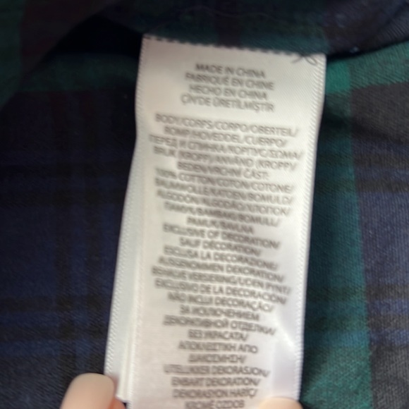 Polo Ralph Lauren Big Boys Oxford Long Sleeve Shirt Green XL(18-20) - Picture 8 of 9